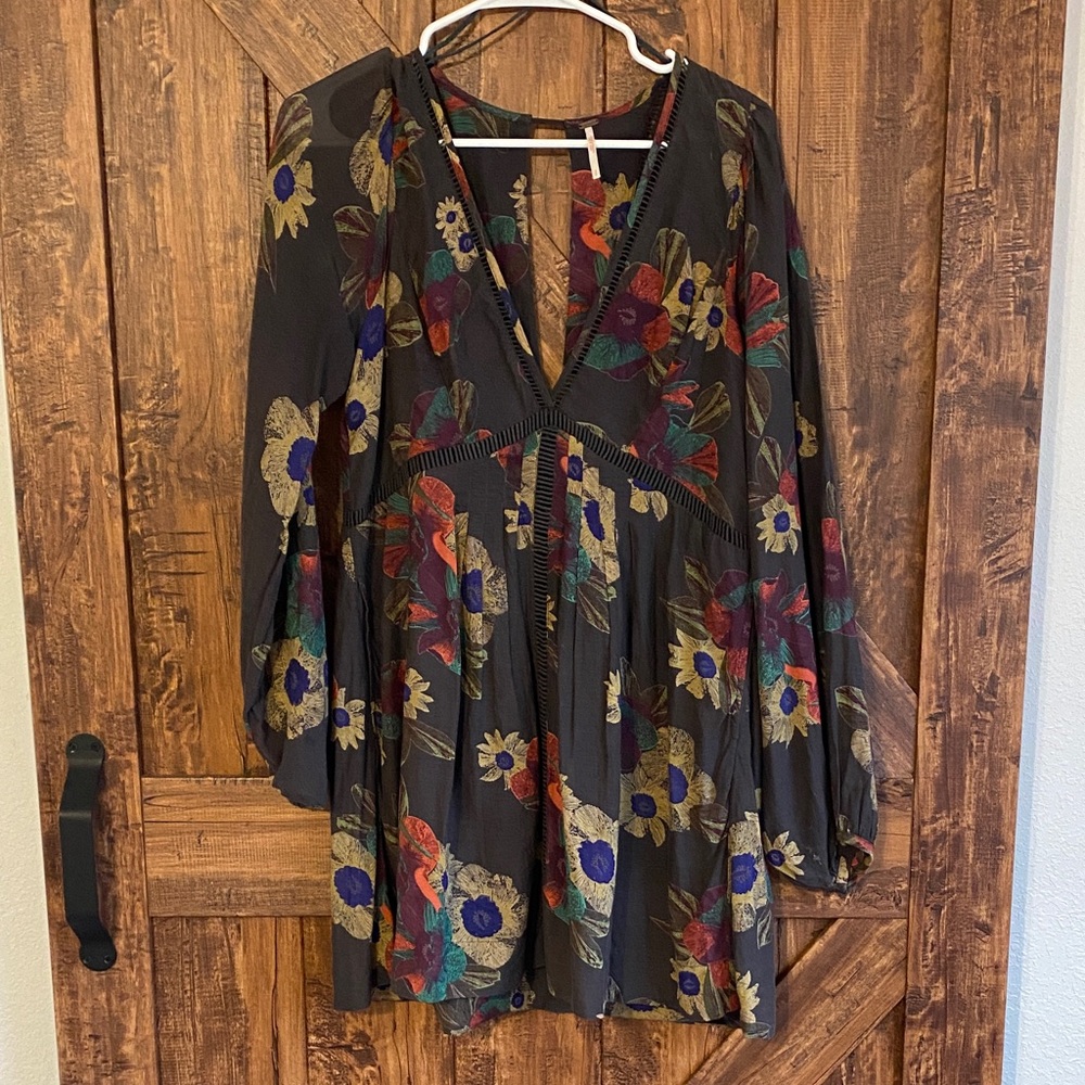 Free People Multicolor Floral Dress Size Small